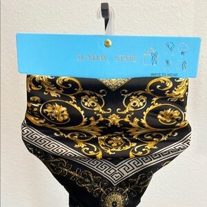 Sunday State Black & Gold Scarf ✨